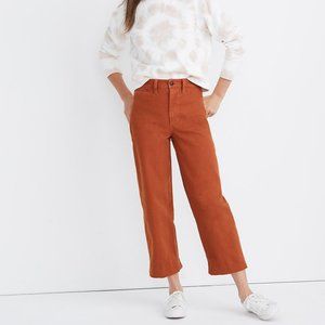 MADEWELL Slim Emmett Wide-Leg Crop Pants 32Waist and 2X Tank Top